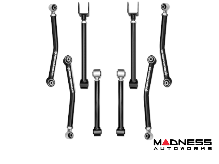 Jeep Wrangler JK Control Arms - Rock Krawler - Upper Arms 1.25" - Lower Arms 1.75" - Adventure X - `07-`18